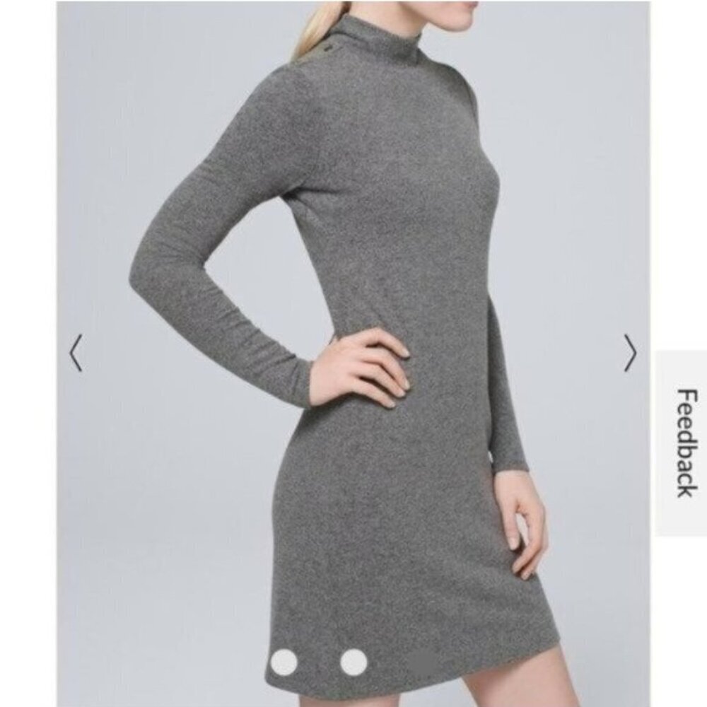 NWOT White House Black Market Cozy Knit Marled Shift Dress